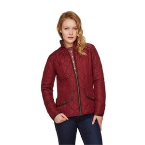 Barbour Women’s Stallion Quilted Jacket, Rosewood, size 6